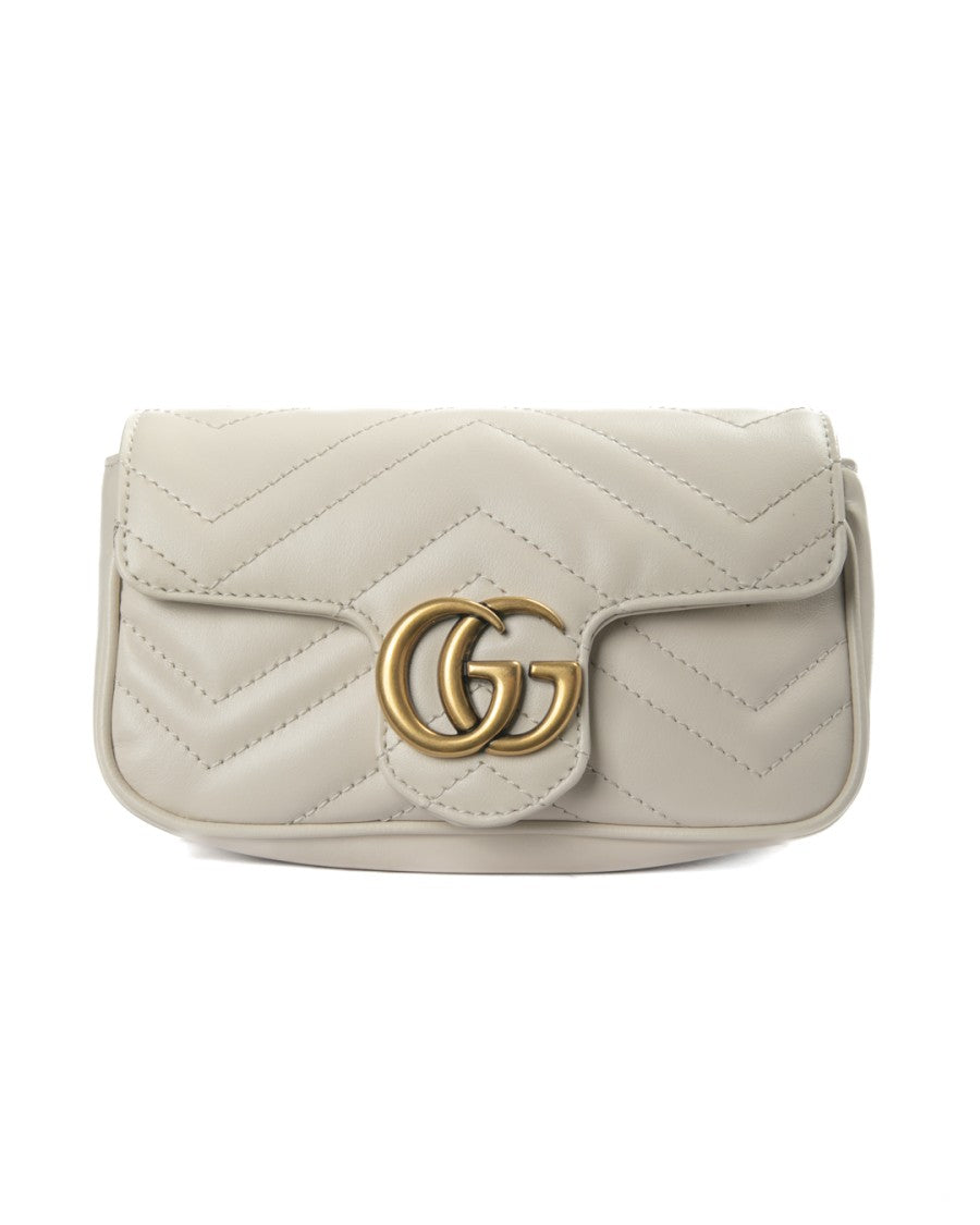 Gucci Compact Matelassè Bag With Signature Gold Hardware