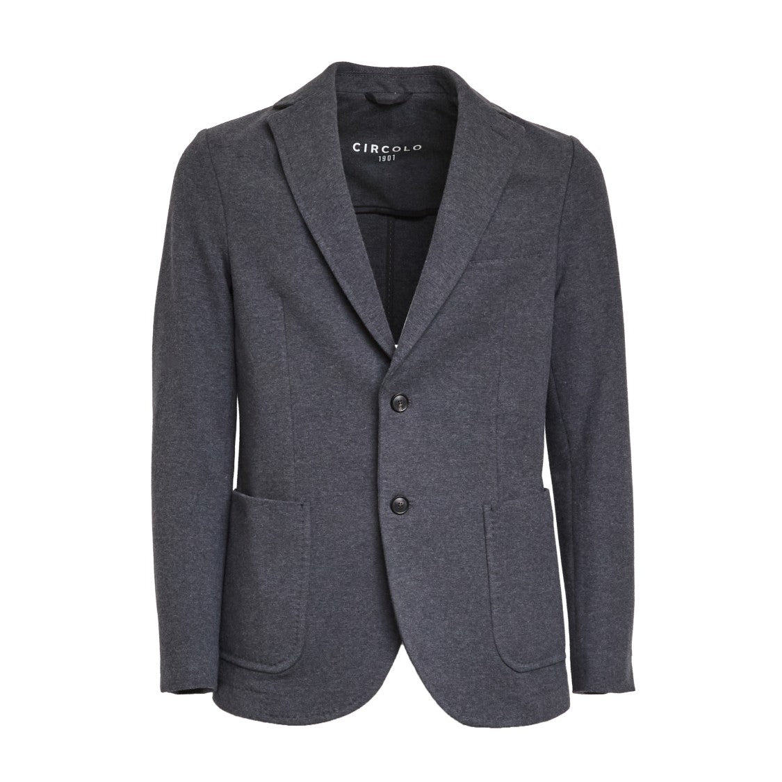 Circolo 1901 Single-Breasted Fleece Blazer With Flap Pocket
