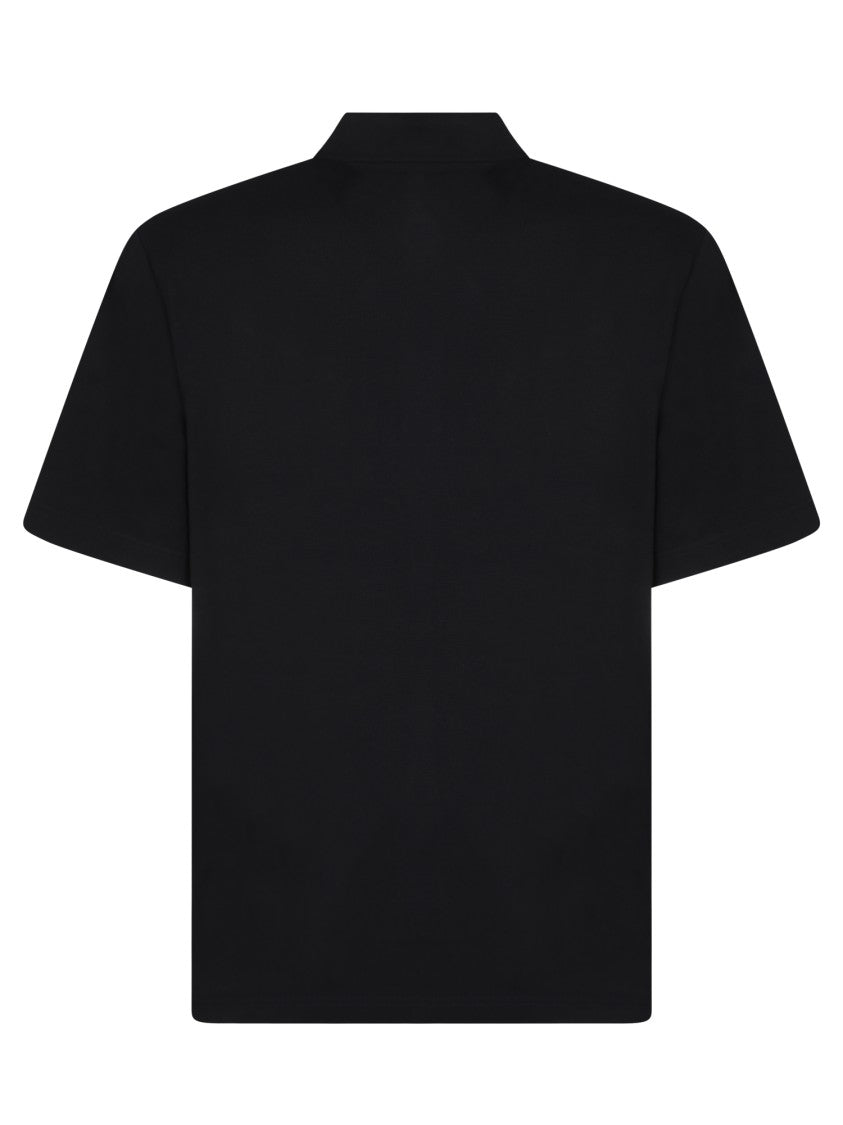 Burberry Cotton Pique Polo Shirt With Logo