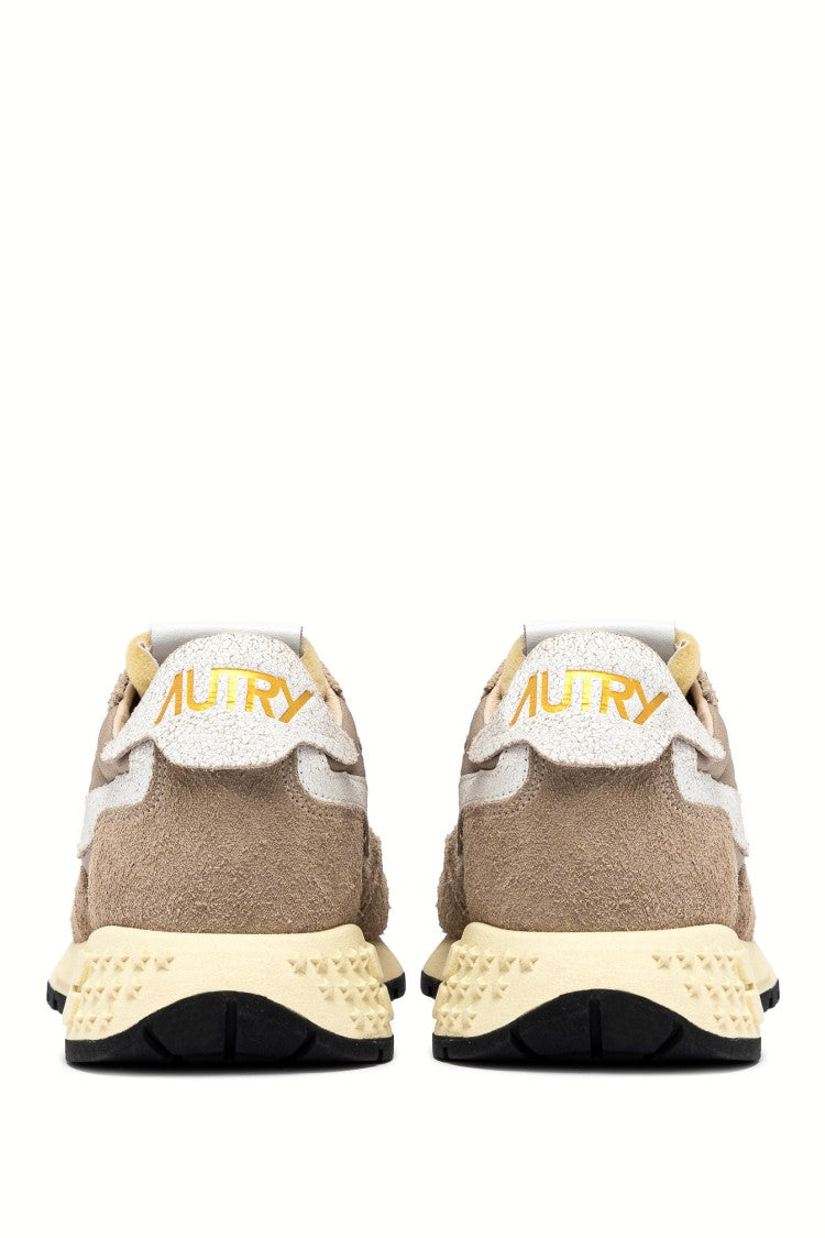 Autry Reelwind Hazelnut Nylon And Suede Running Shoes