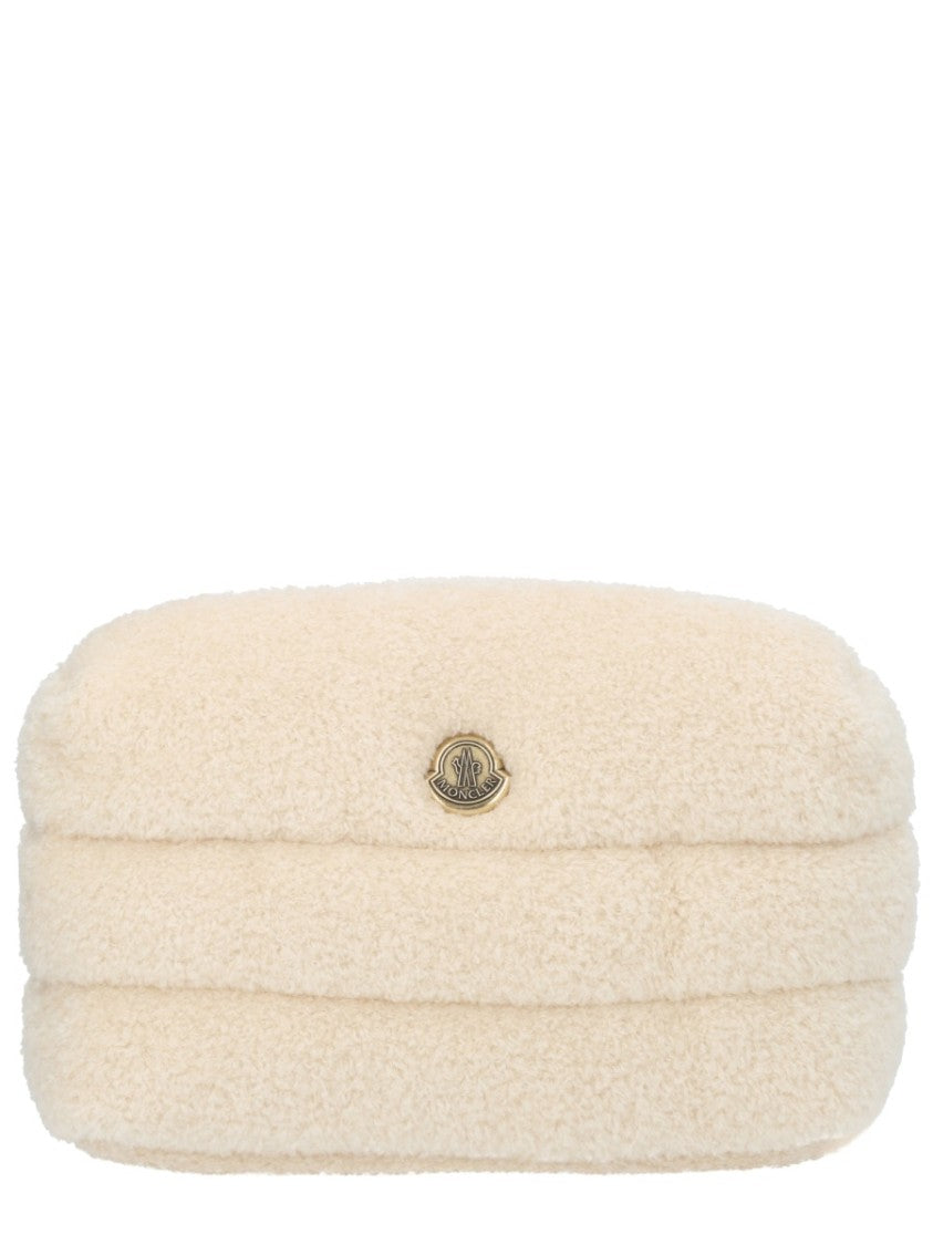 Moncler Rectangular Beauty Case With Plush Shearling Texture