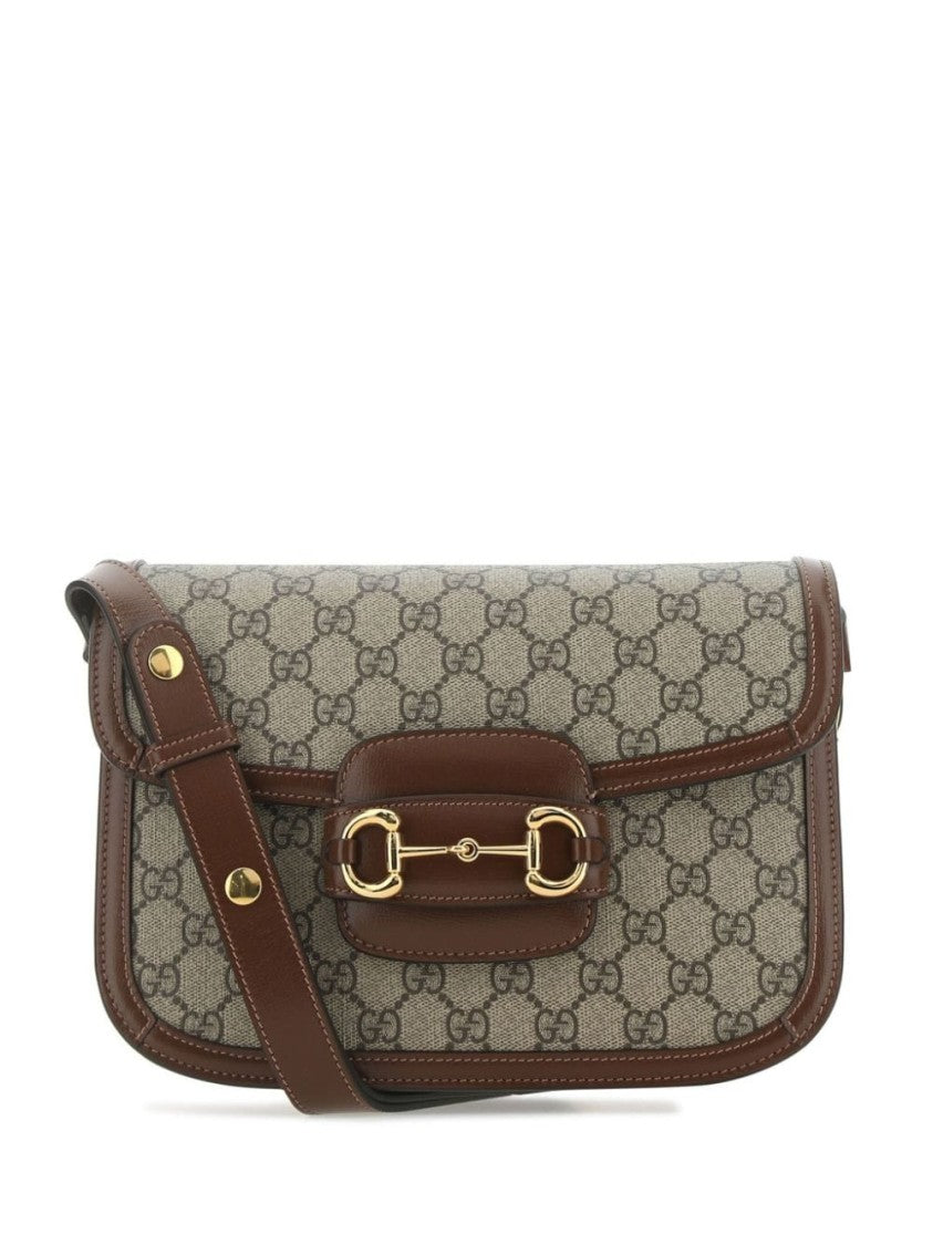 Gucci Horsebit Gg Supreme Shoulder Bag