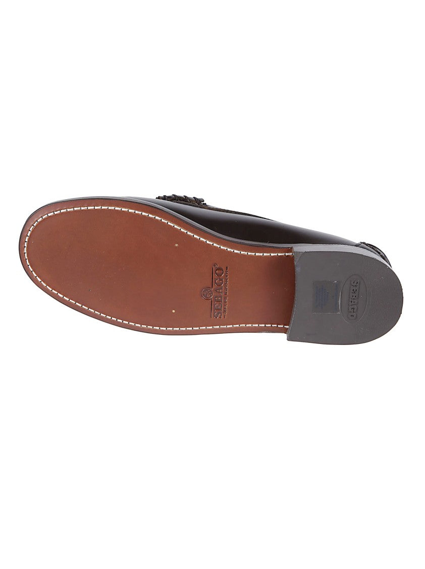 Sebago Brown Classic Dan Calf Leather Loafers