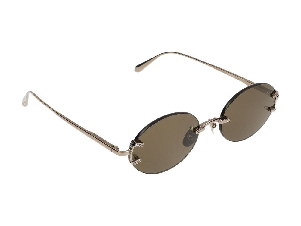 Linda Farrow Sunglasses Lfl1544 Stella C7 White Gold/Silver 51/22/145