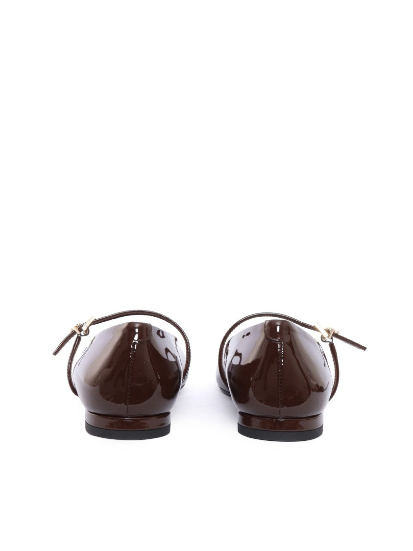 Sergio Levantesi Ambra56 Dark Brown Patent Shoe