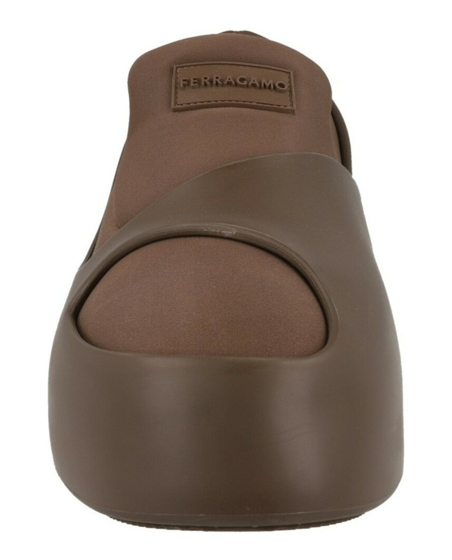 Ferragamo Lunar Paneled Slip-On Sneakers