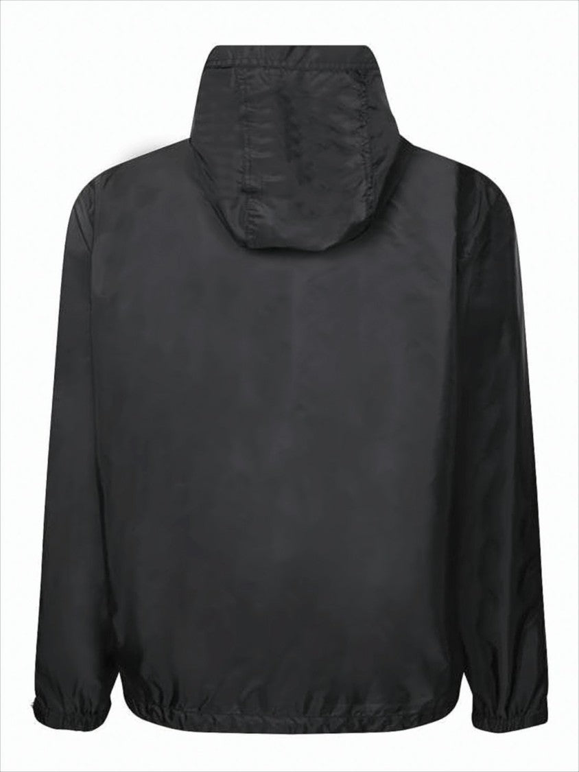 Moncler Lightweight Black Polyamide Casual Jacket With Hood