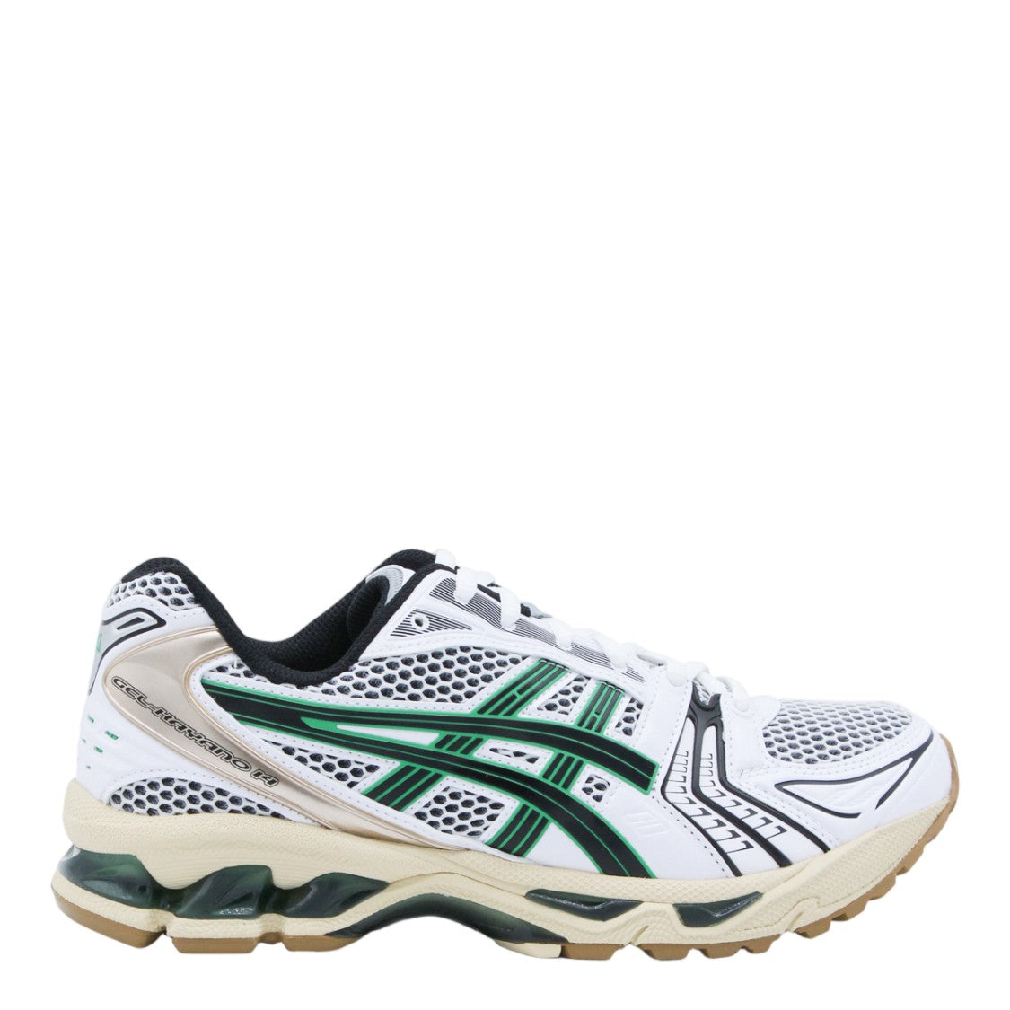 Asics White Mesh Dynamic Stripe Sneakers