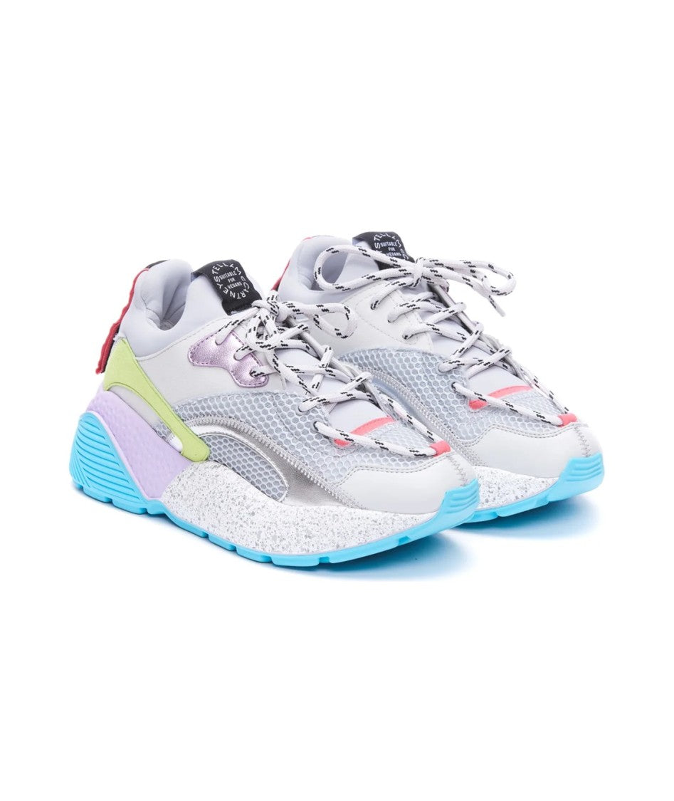 Stella Mccartney Dynamic Multi-Texture Sneakers With Sole