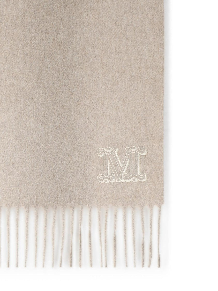 Max Mara 'Wsdalia' Sand Cashmere Scarf