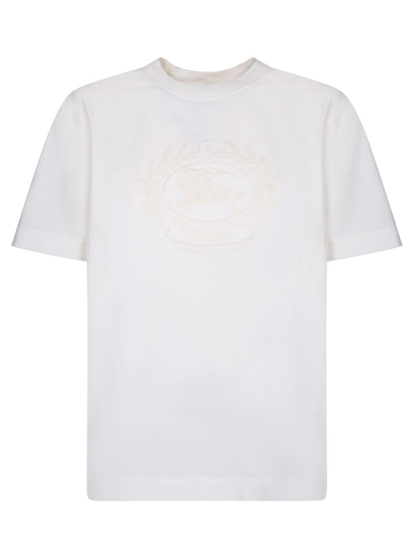 Burberry White Cotton T-Shirts