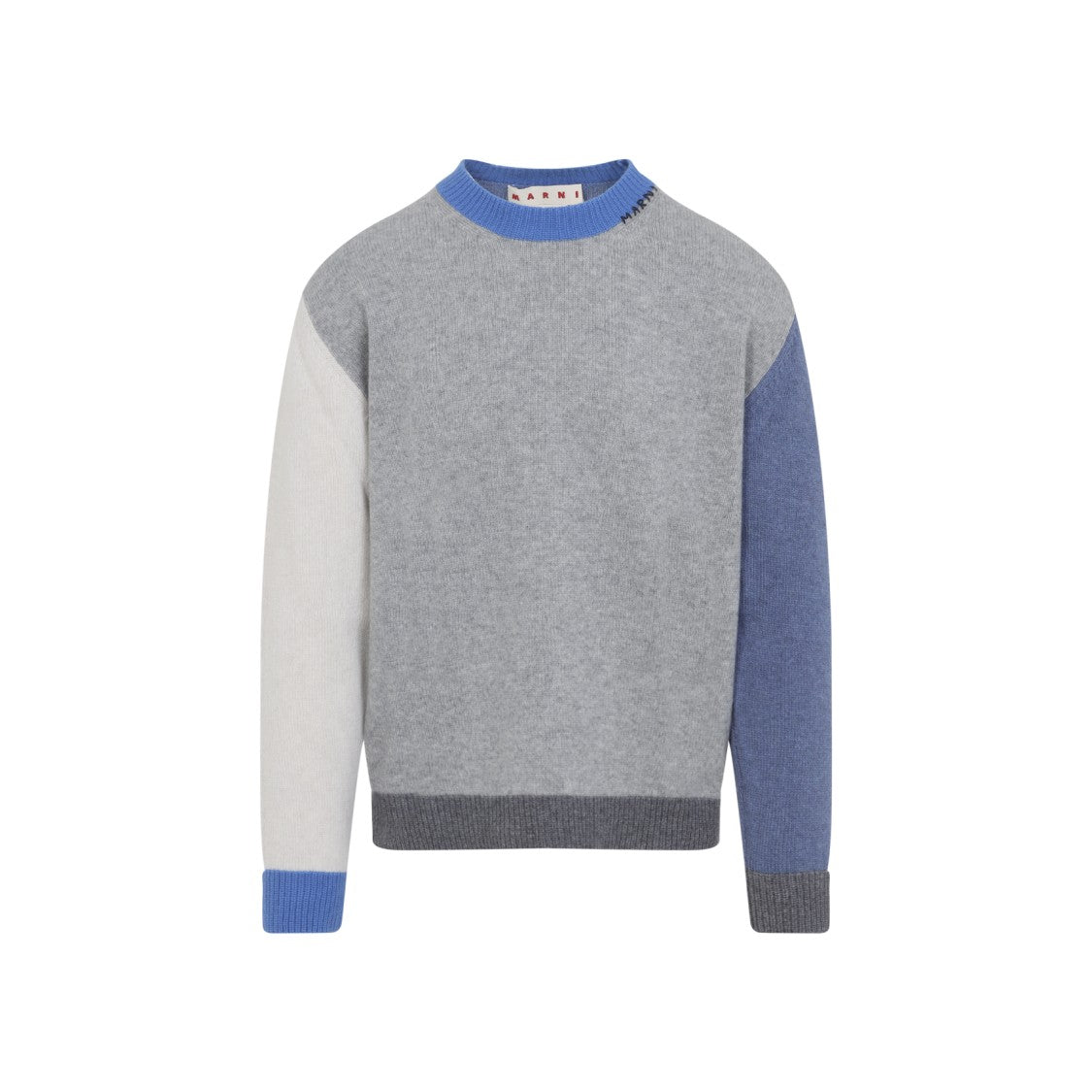 Marni Roundneck Grey Cashmere Pullover