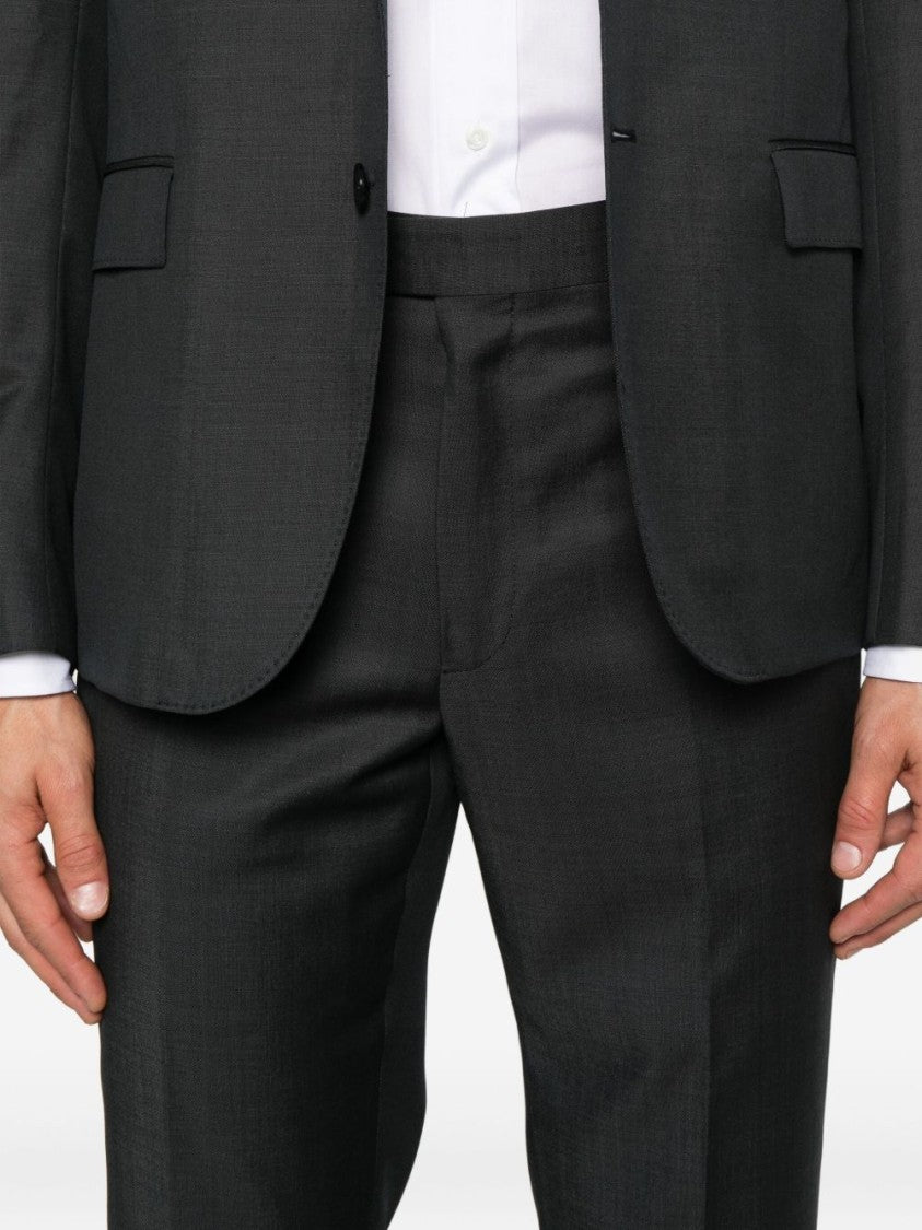 Ermenegildo Zegna Tailored Grey Suit With Single-Breasted Jacket