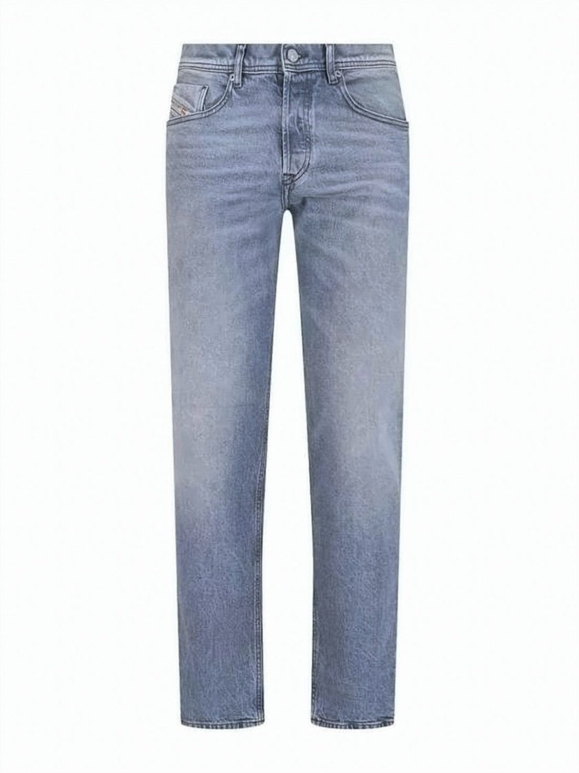 Diesel Mid-Rise Straight-Leg Denim Pants With Classic Five-Pocket Design