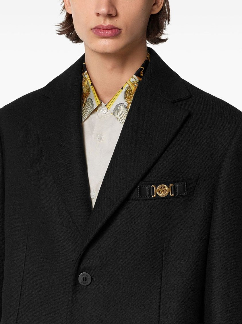 Versace Tailored Black Coat