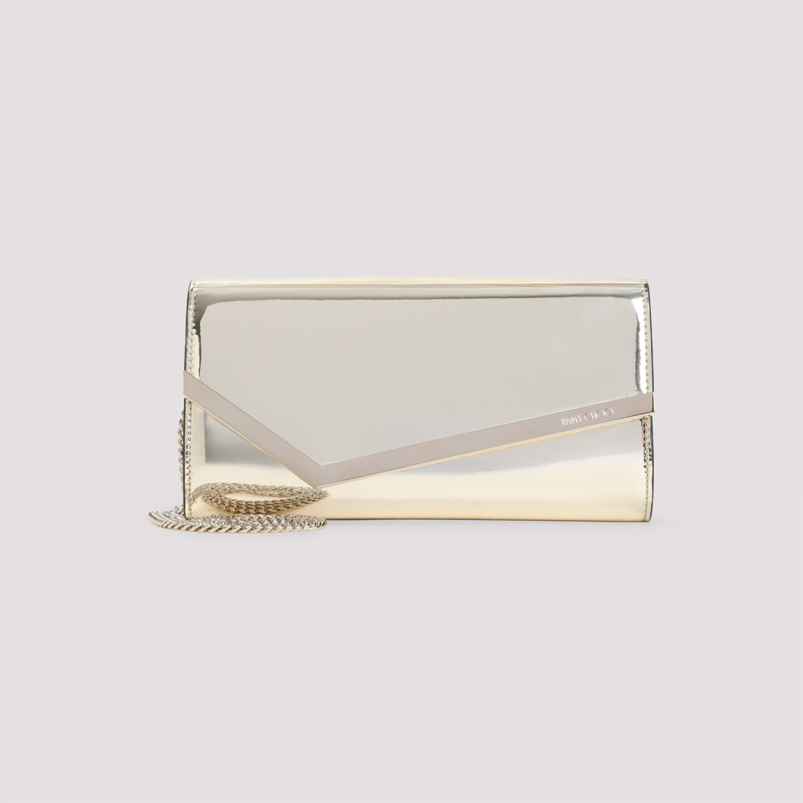 Jimmy Choo Gold Mirror Leather Emmie