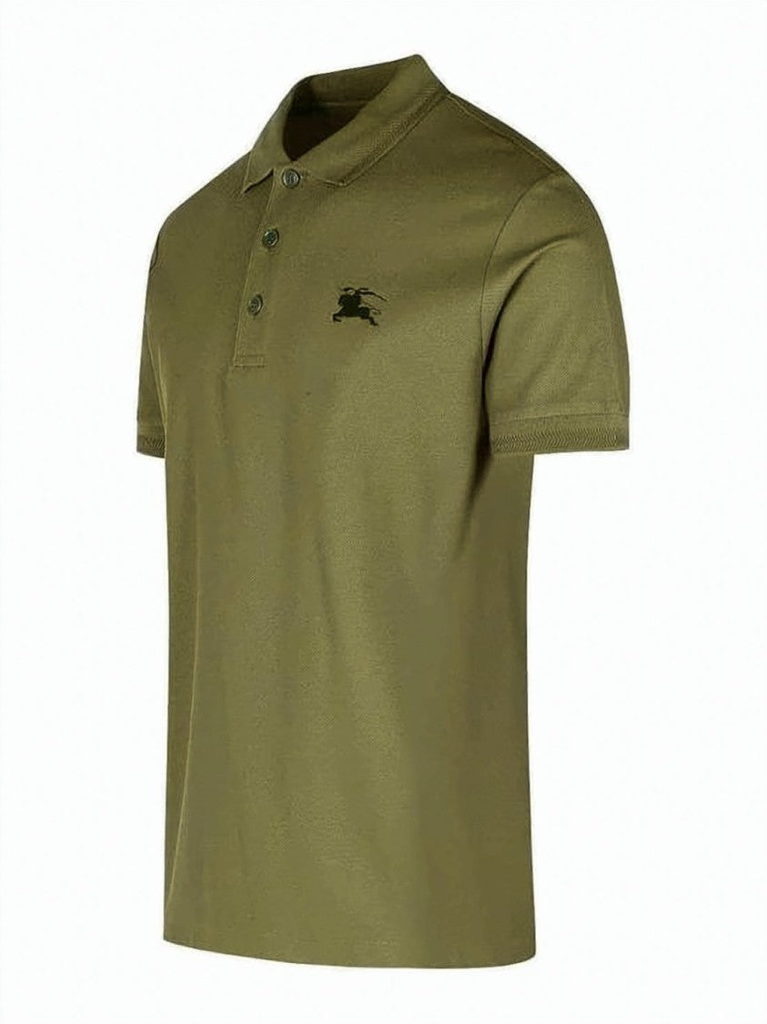Burberry Tailored Green Cotton Polo Shirt