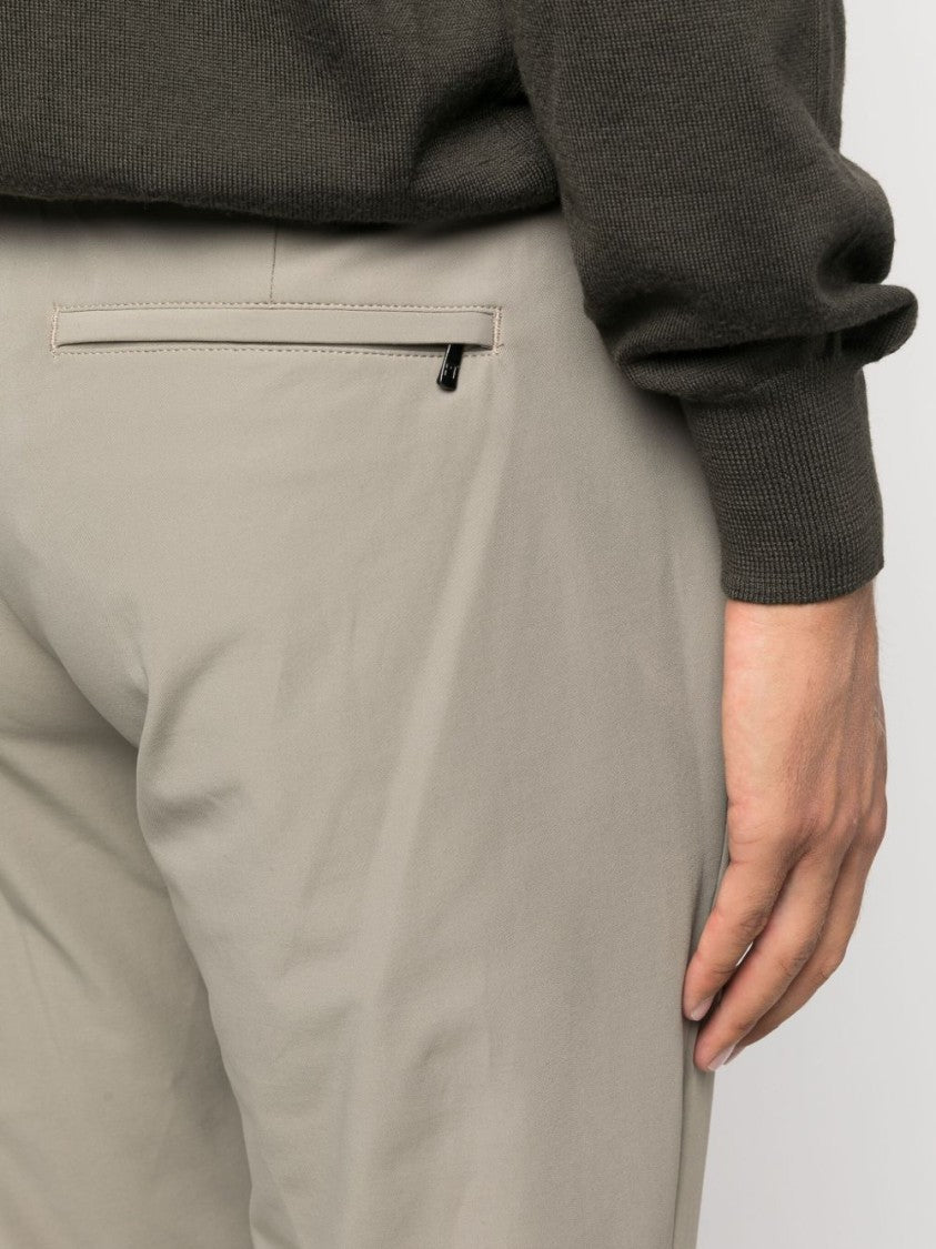 Pt Torino Slim-Fit Trousers With Smooth Finish And Discreet Pockets