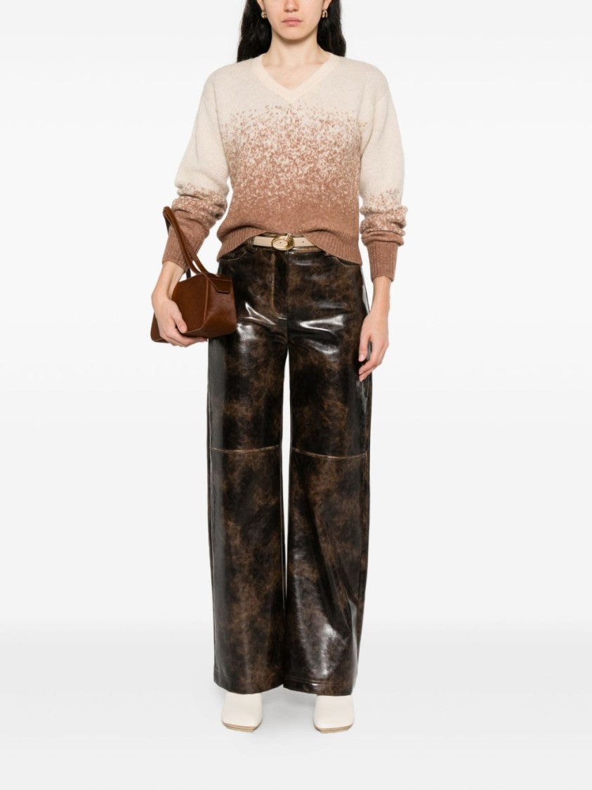 Twin-Set Ombre Effect V-Neck Sweater