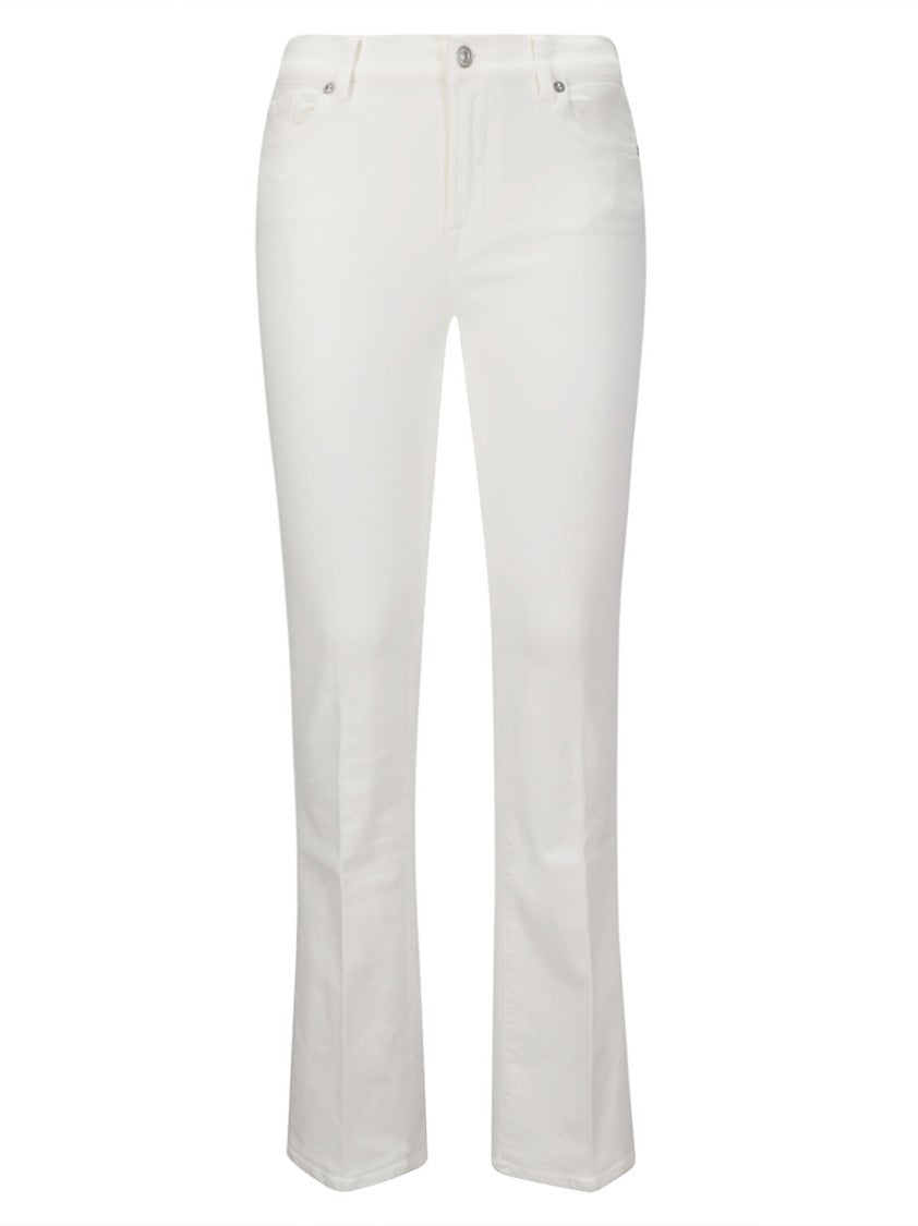 7 For All Mankind Cloud White Bootcut Jeans