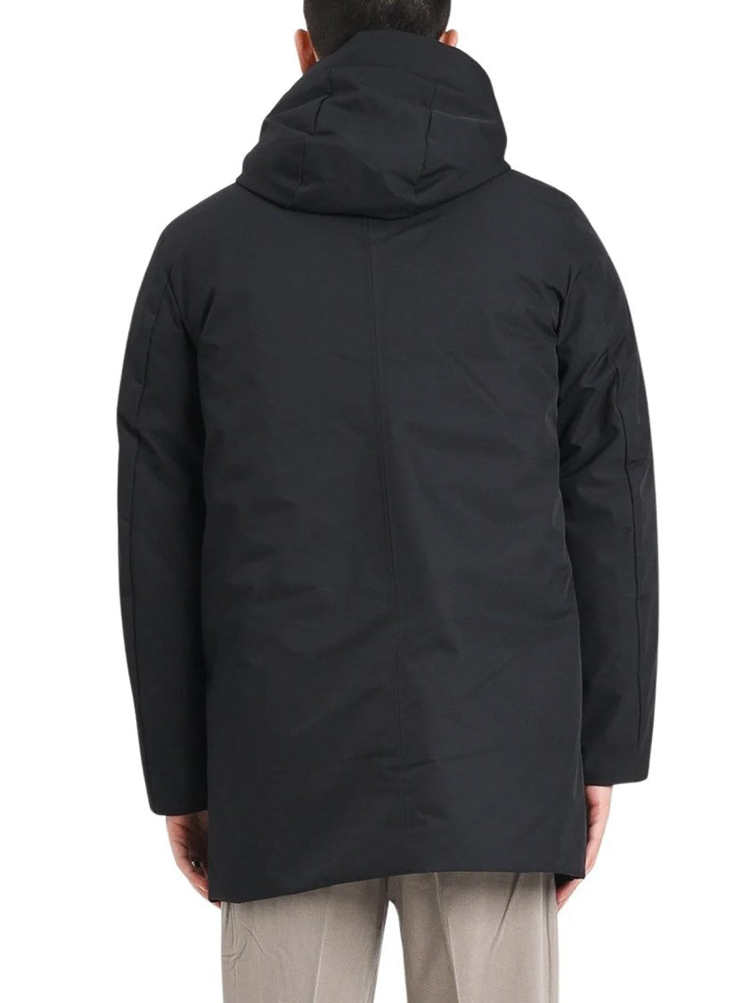 Bomboogie Black Padded Hooded Polyester Coat