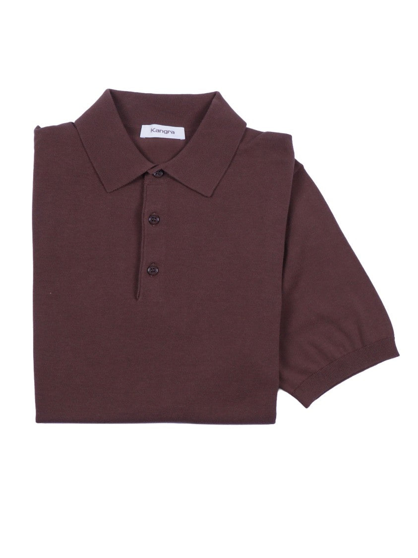 Kangra Cashmere Refined Three Button Polo Shirt