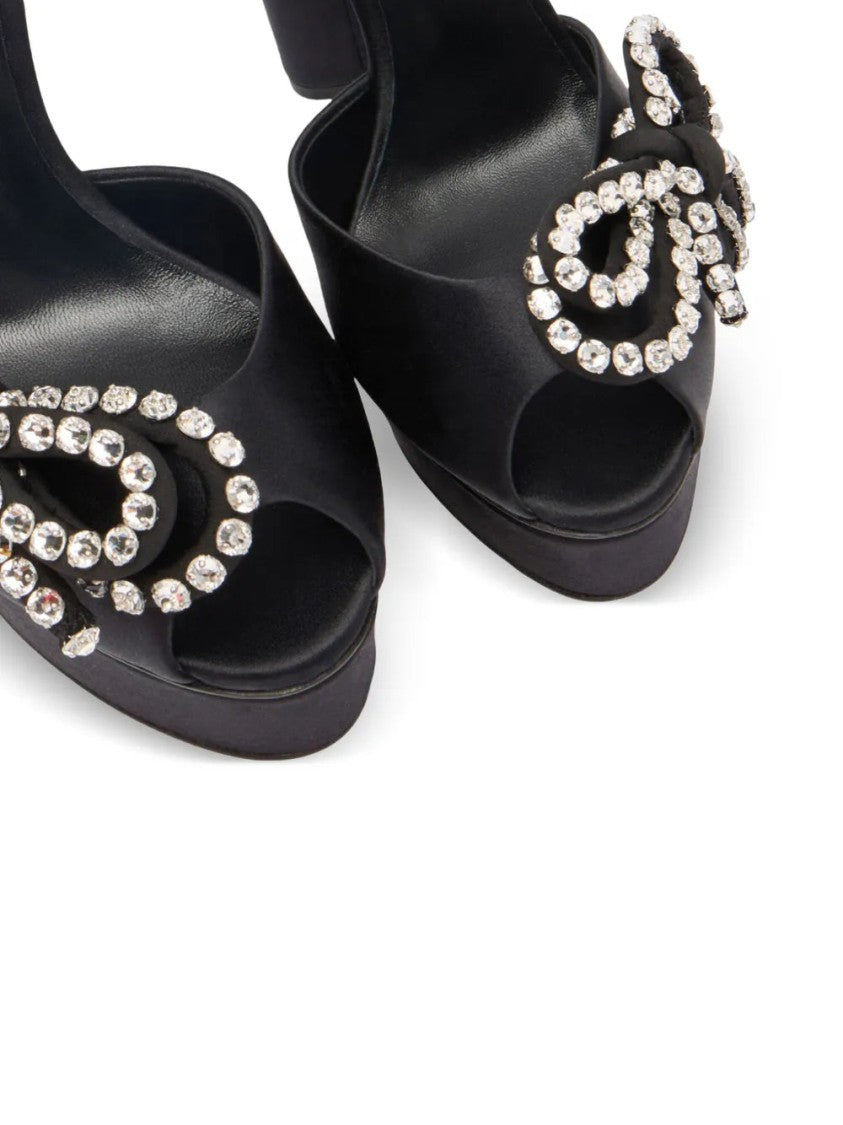 Casadei Julia Satin Platform 140