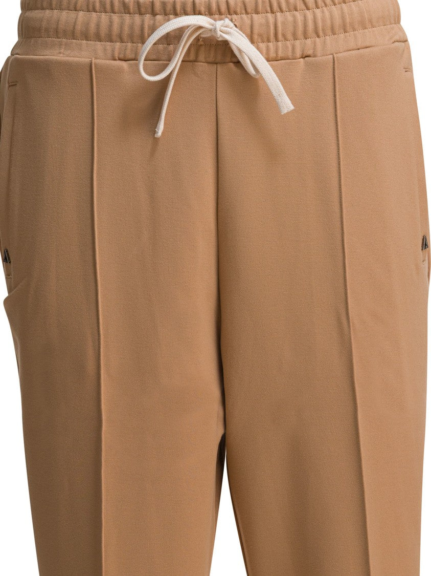 Altum Relaxed Fit Brown Trousers With Adjustable Drawstring