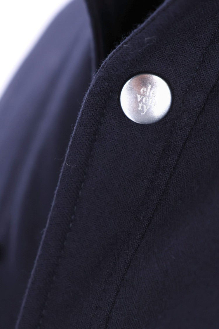 Eleventy 14 Micron Wool Snap-Button Jacket