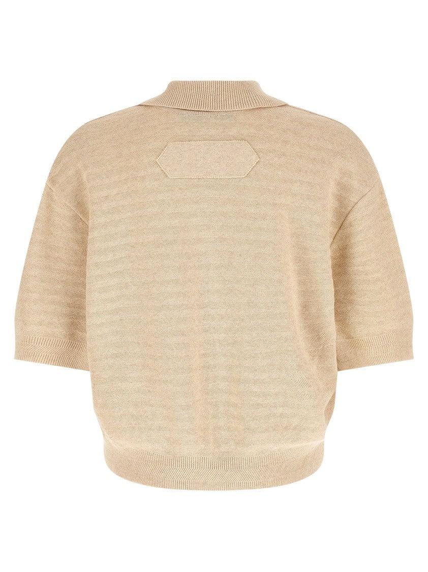 Jacquemus 'Le Polo Maille Chevron' Polo Shirt