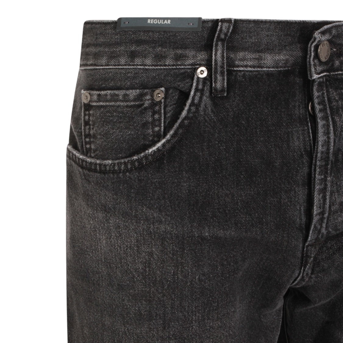 Pt Torino Faded Grey Straight-Leg Jeans