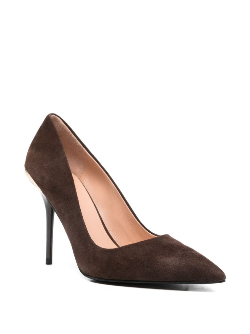 Love Moschino Brown Pumps With Pointed Toe