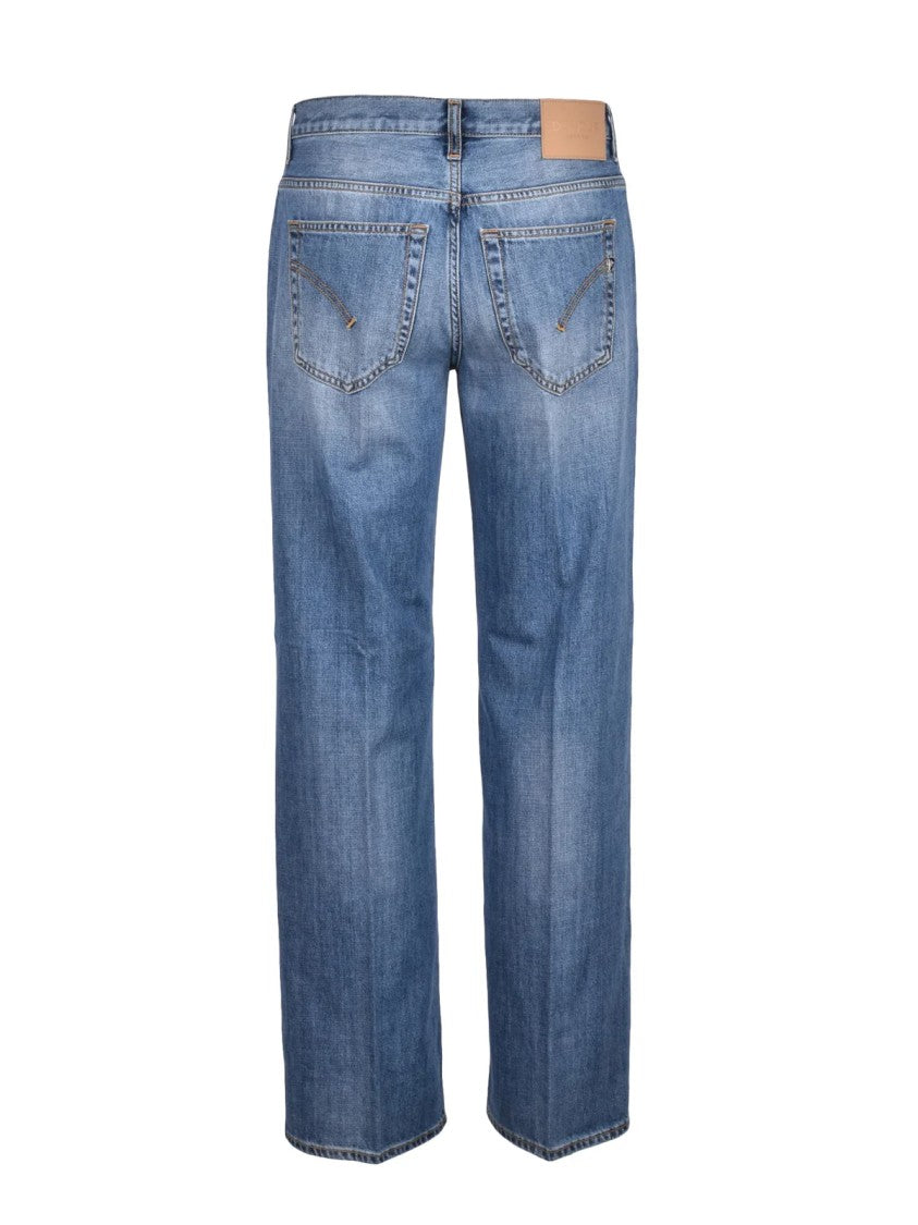 Dondup Blue Jacklyn Cotton Jeans
