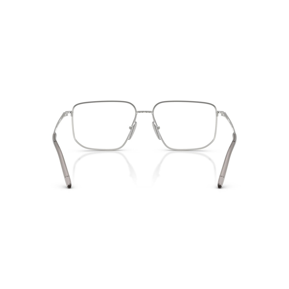 Prada 0Pr C52v Rectangular Silver Metal Frame Eyeglasses