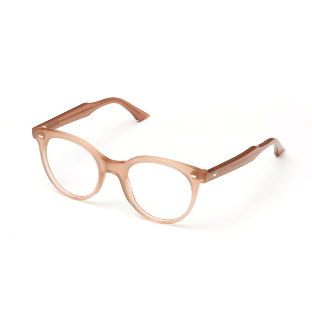 Kador Cynda Rounded Frame Eyeglasses With Translucent Beige Finish