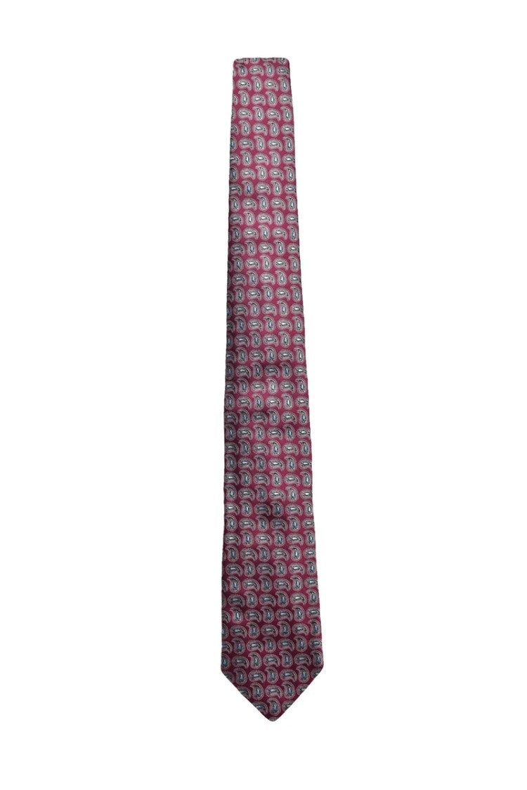 Etro Solid Colour Silk Tie - Bordeaux