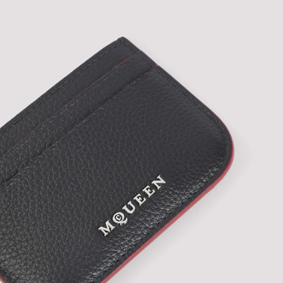 Alexander Mcqueen Textured Black Calf Leather Wallet