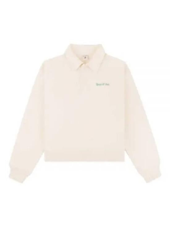 Sporty And Rich Cropped Polo Shirt With Classic Collar