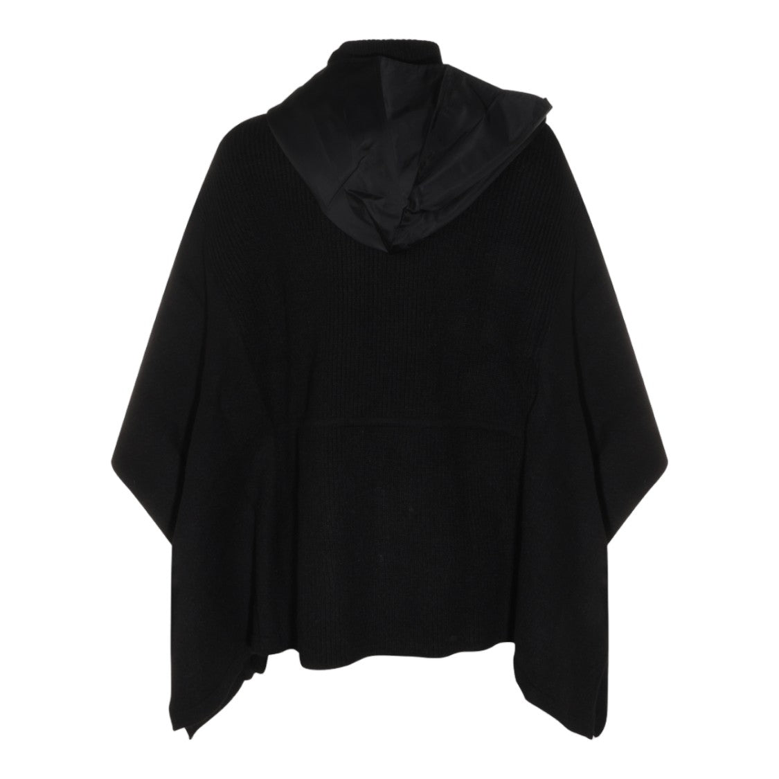 Twin-Set Cape-Style Jacket With Textured Fabric And Hood