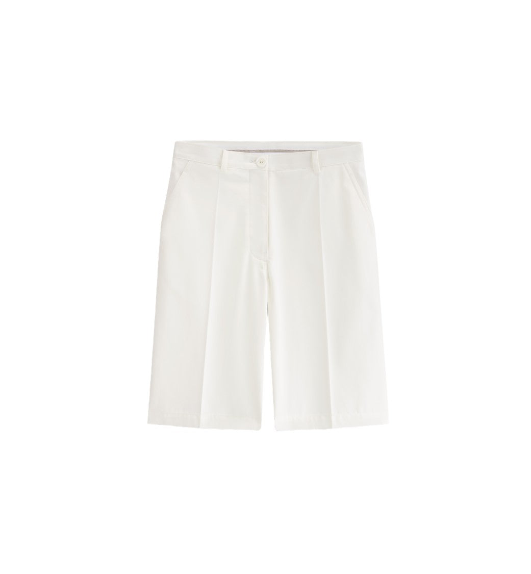 Christian Dior White Tailored Minimalist Embossed Logo Shorts