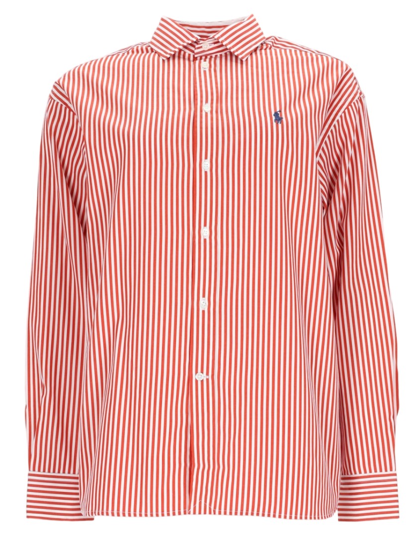 Polo Ralph Lauren Vertical Stripe Cotton Button-Up Shirt