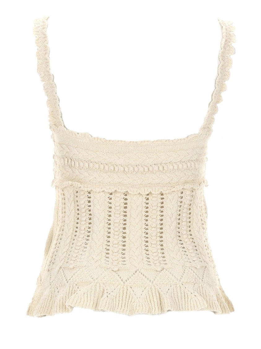 Isabel Marant Étoile Neves Openwork Knitted Tank Top