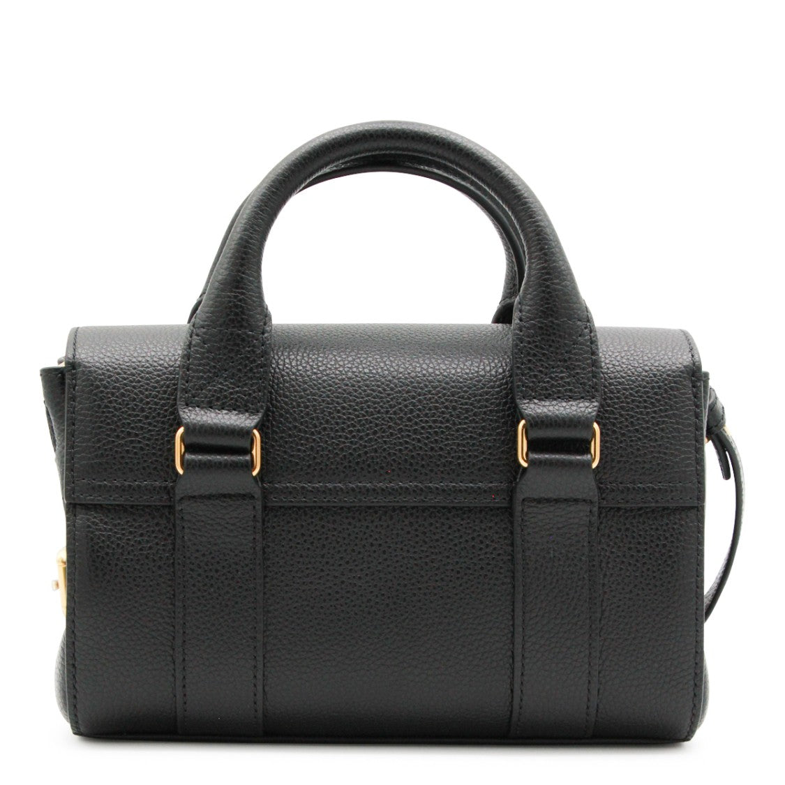 Mulberry Mini Heritage Bayswater Black Leather Top Handle Bag