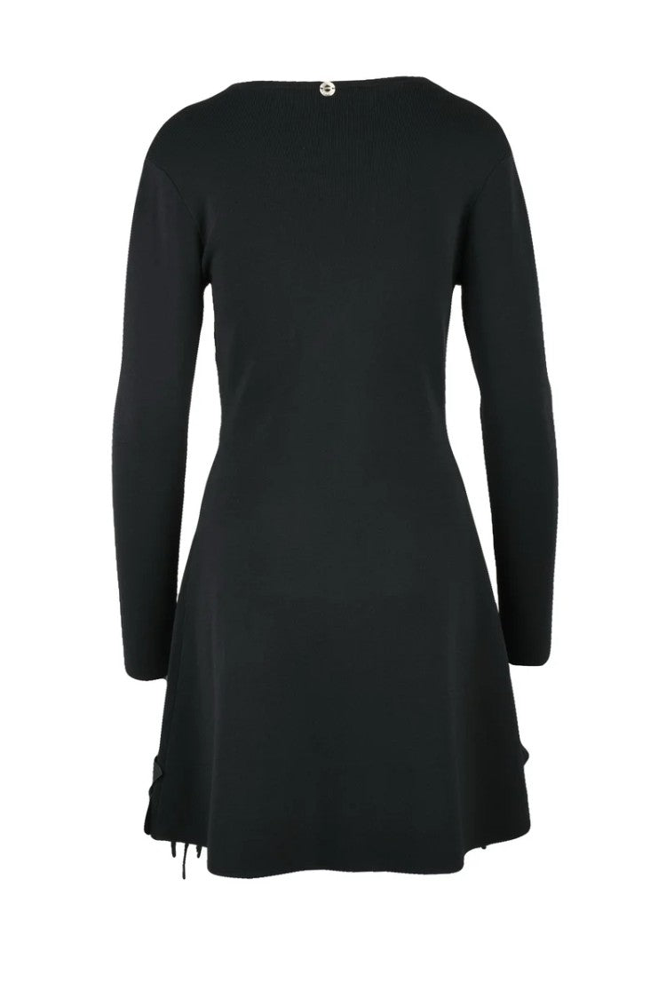 Twinset Actitude Knitted Flared Dress - Black
