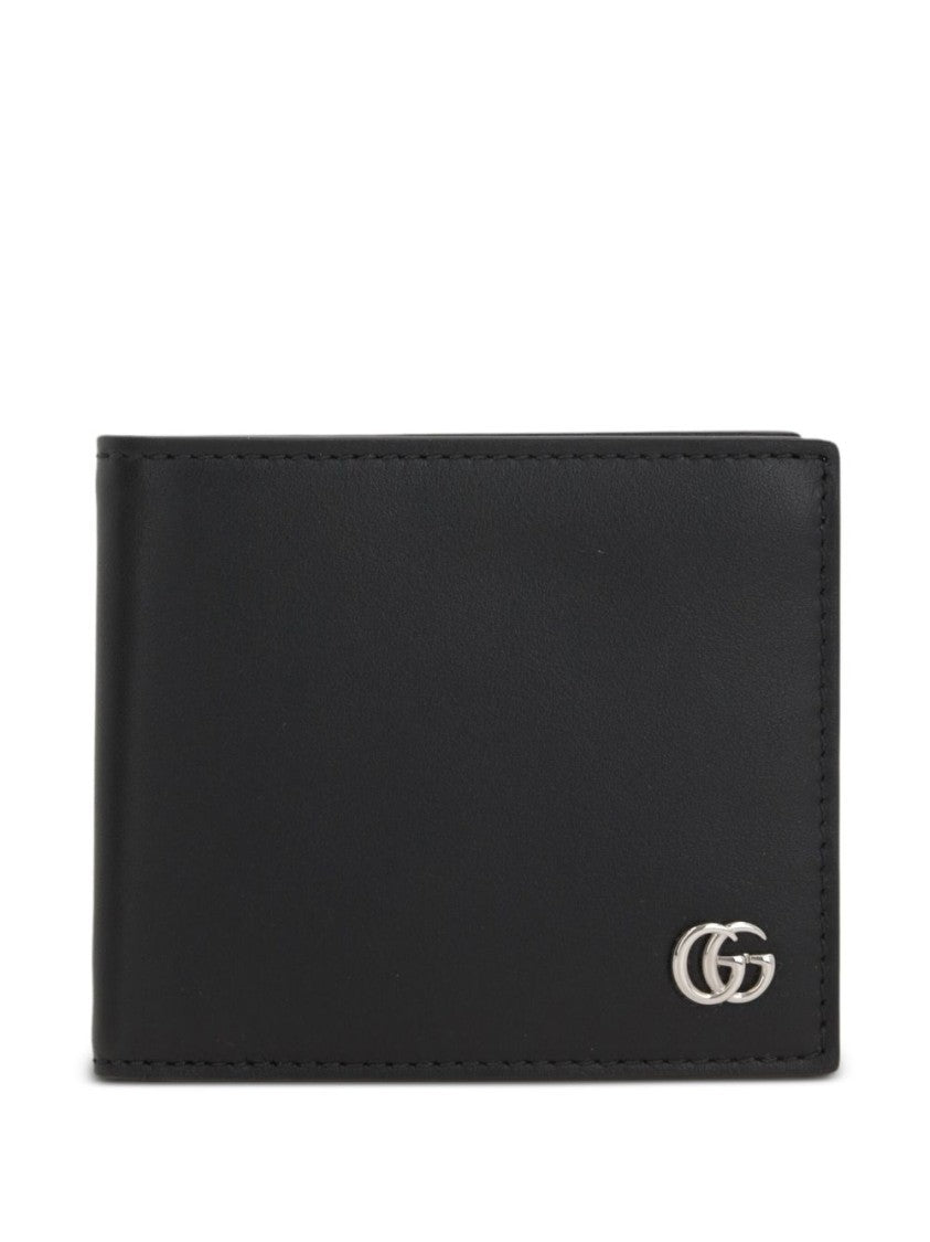 Gucci Smooth Calfskin Bi-Fold Wallet With Double-G Logo