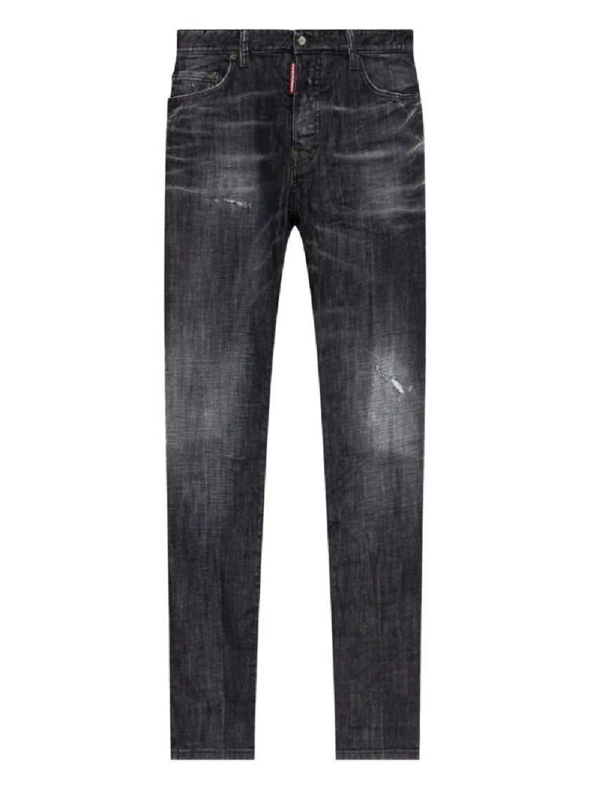 Dsquared2 Slim Fit Distressed Five-Pocket Jeans