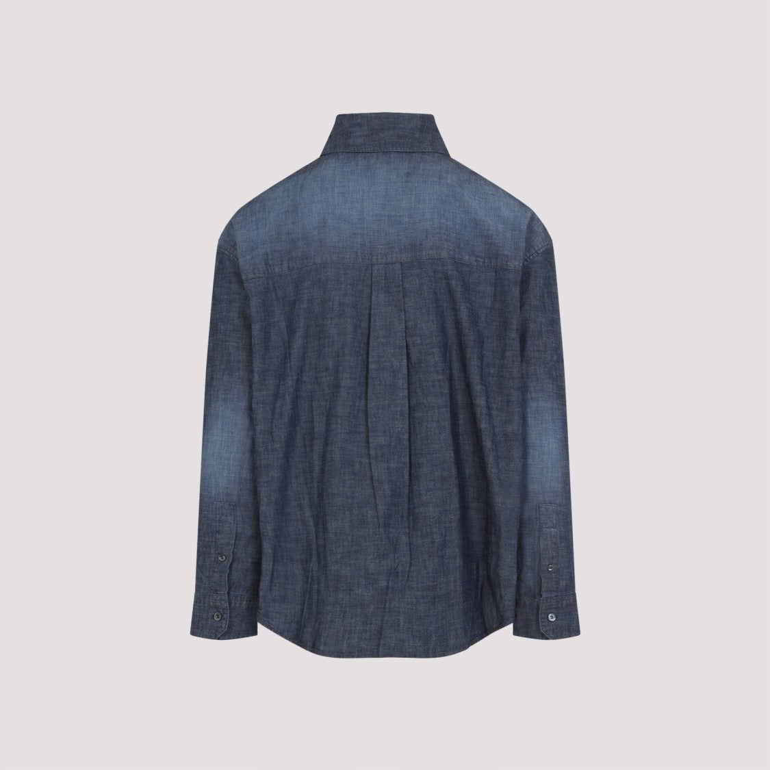 Loewe Classic Button-Up Shirt With Gradient Design And Logo Embroidery