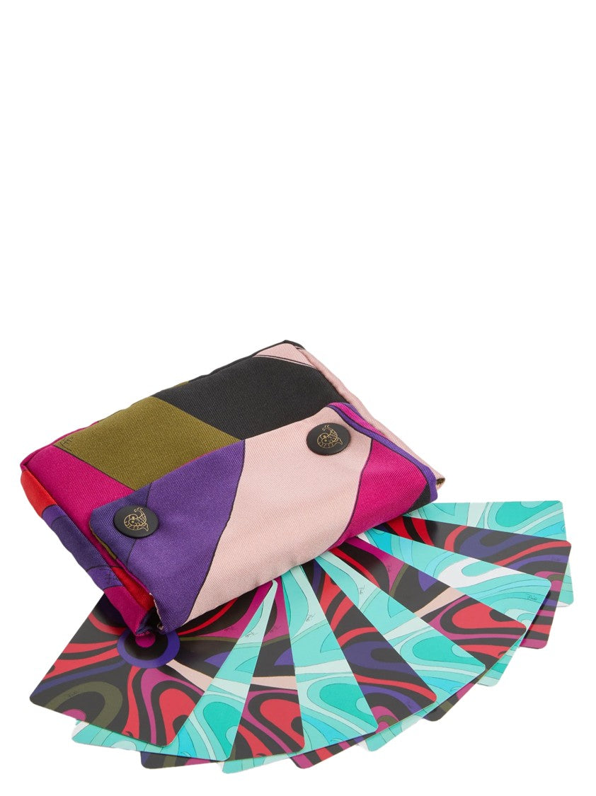 Emilio Pucci 'Marmo' Playing Card Set With Print Case