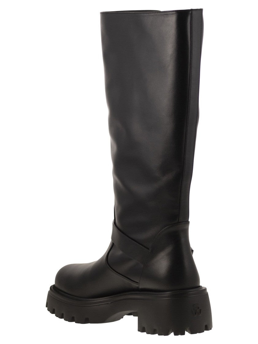Stuart Weitzman Emerson Moto - Leather Boot