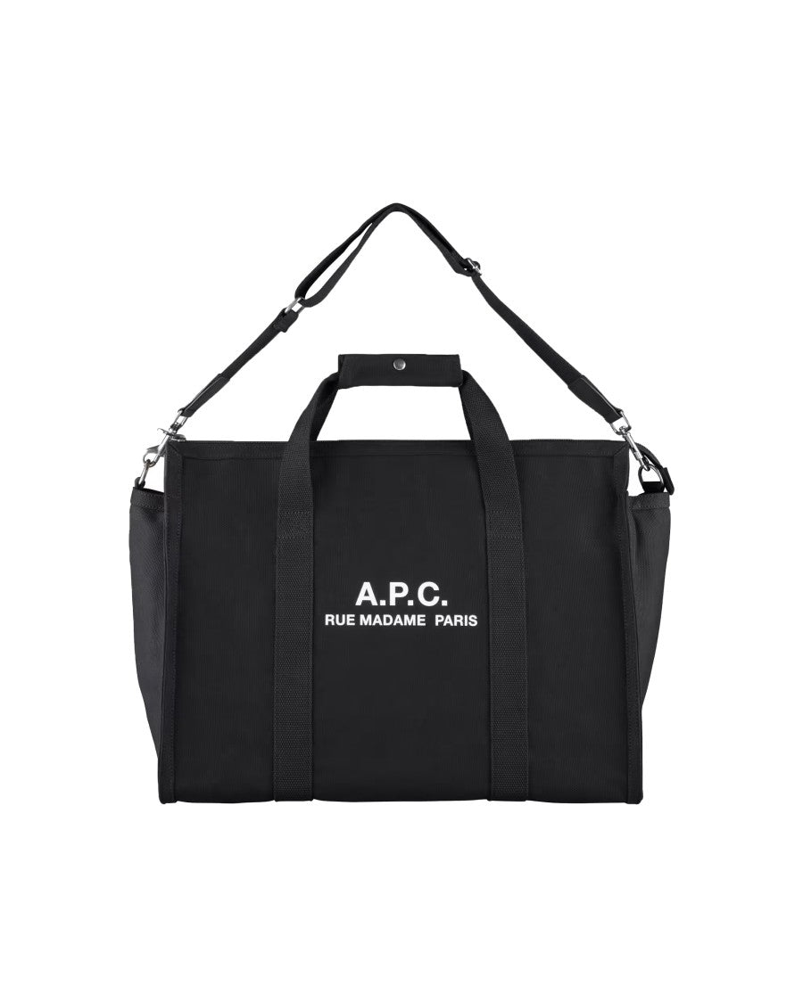 A.P.C. Rectangular Cotton Canvas Tote With Adjustable Strap